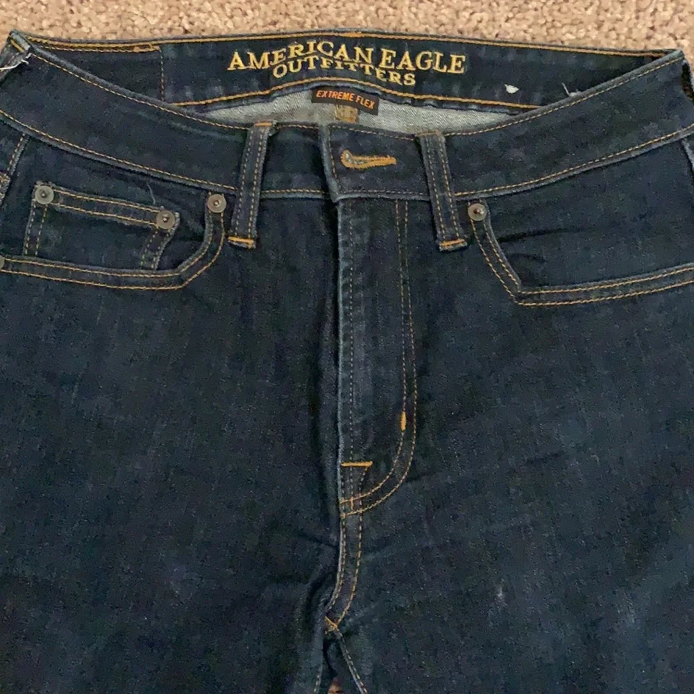 American Eagle Slim Straight Jeans [30x32] Dark Blue extreme flex - Picture 2 of 7